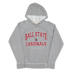 RUSSELL ATHLETICS Mens Grey Ball State Cardinals Hoodie S Cotton Pullover
