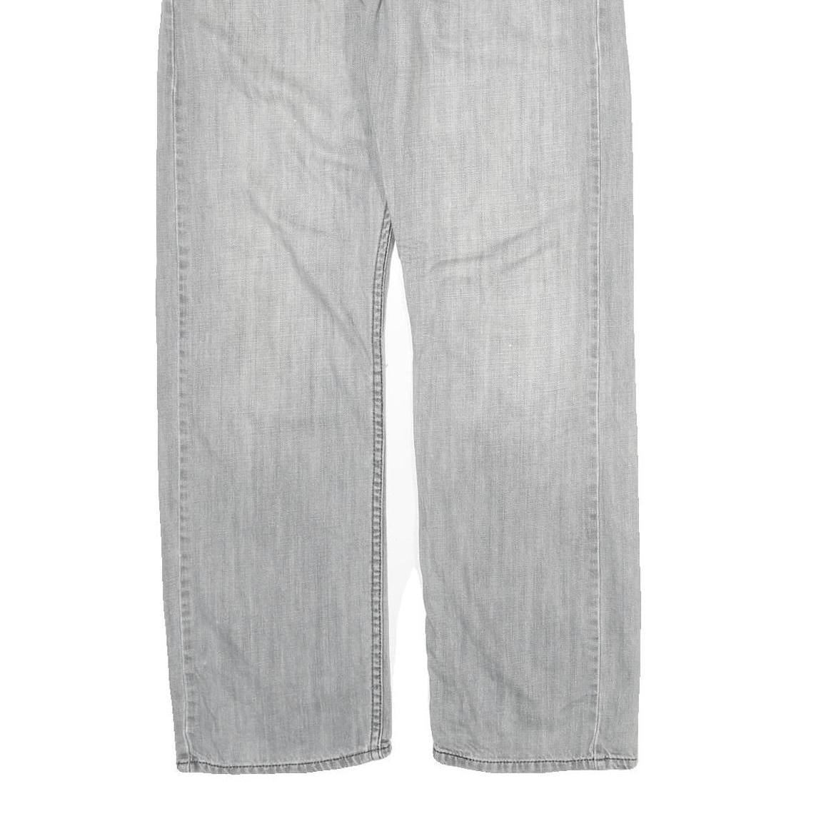 LEVI'S Mens Regular Fit Straight Leg Denim Light W33 L32 Grey Casual Jeans