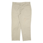DICKIES Mens Regular Fit Beige Cotton Blend Trousers W38 L30 Workwear Zip