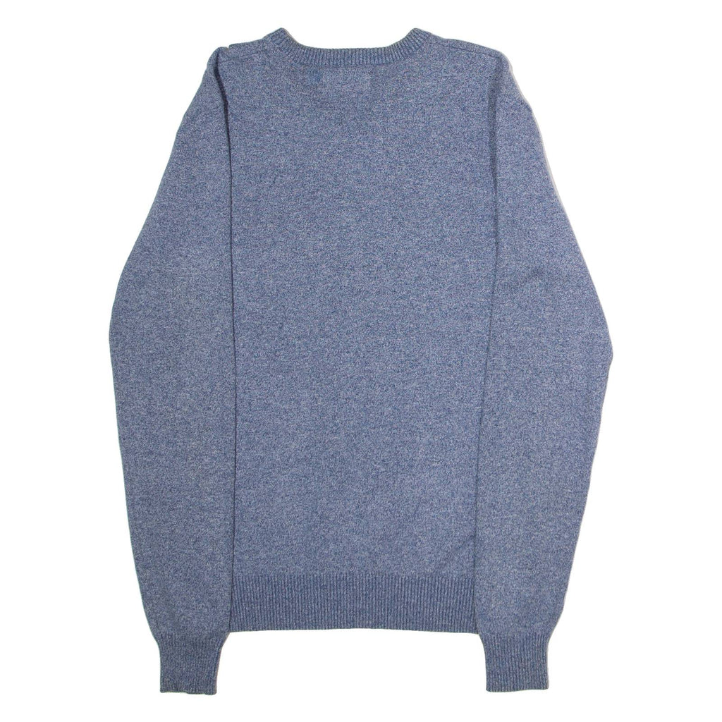 DIESEL Mens Jumper Blue Crew Neck Tight Knit S