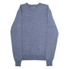 DIESEL Mens Jumper Blue Crew Neck Tight Knit S
