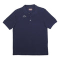 KAPPA Mens Blue Short Sleeve Plain Polo Shirt M Cotton Casual Sportswear
