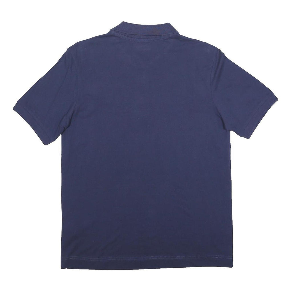 KAPPA Mens Blue Short Sleeve Plain Polo Shirt M Cotton Casual Sportswear