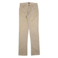 GAUDI Womens Cotton Slim Beige Trousers W28 L34 Button Closure Regular Leg