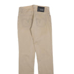 GAUDI Womens Cotton Slim Beige Trousers W28 L34 Button Closure Regular Leg