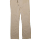 GAUDI Womens Cotton Slim Beige Trousers W28 L34 Button Closure Regular Leg