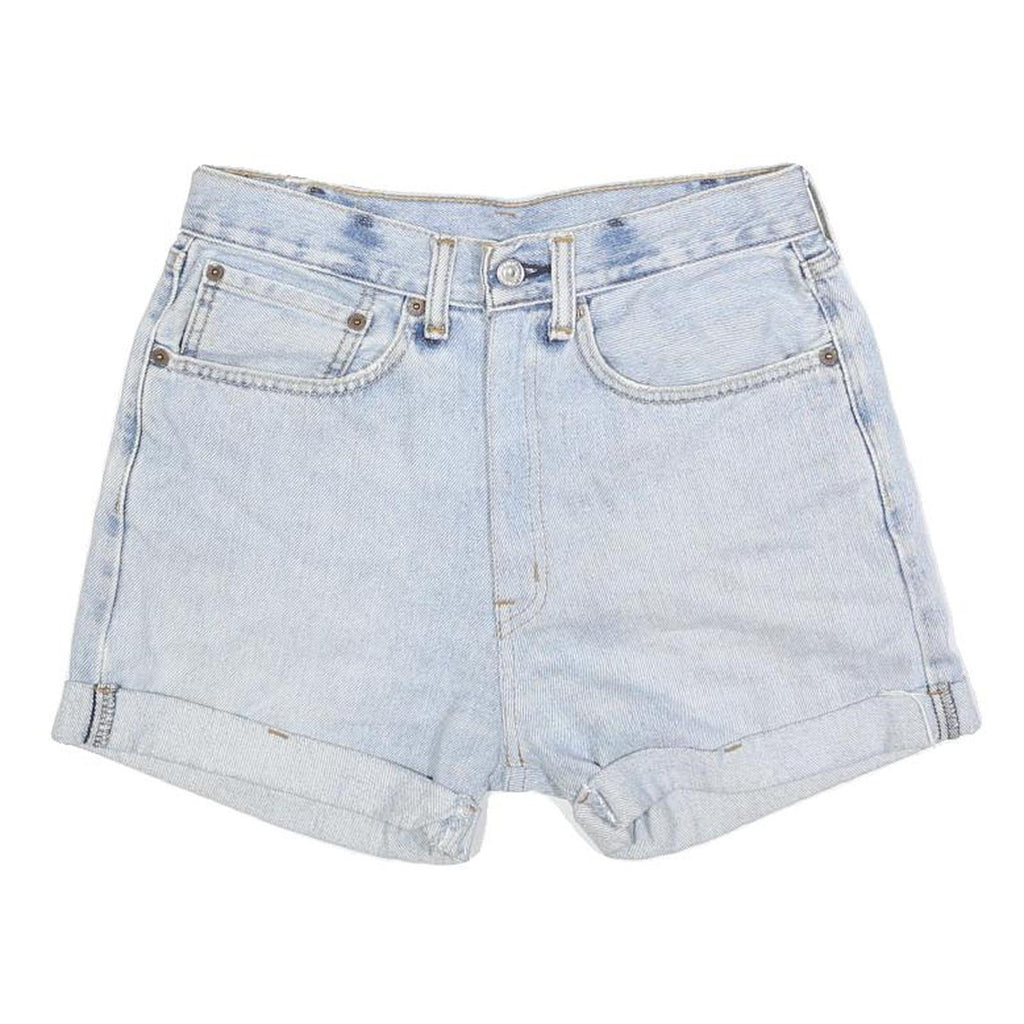 LEVI'S Womens Denim Blue Casual Shorts S W27 Classic Cotton Blend Summer
