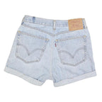 LEVI'S Womens Denim Blue Casual Shorts S W27 Classic Cotton Blend Summer