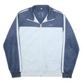 ASICS Mens Blue & Light Blue Jacket XL Polyester Zip Sportswear Track Casual