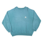 LIIJ Mens Blue Crew Neck 2XL Cotton Blend Pullover Sweatshirt Casual Wear