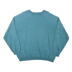 LIIJ Mens Blue Crew Neck 2XL Cotton Blend Pullover Sweatshirt Casual Wear