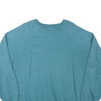 LIIJ Mens Blue Crew Neck 2XL Cotton Blend Pullover Sweatshirt Casual Wear