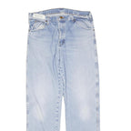 DICKIES Mens Regular Fit Light Blue Denim Jeans W32 L41 Classic Cotton Blend Zip