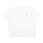 CHAPS Mens White Plain T-Shirt XL Short Sleeve Crew Neck Cotton Blend Pocket