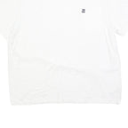 CHAPS Mens White Plain T-Shirt XL Short Sleeve Crew Neck Cotton Blend Pocket
