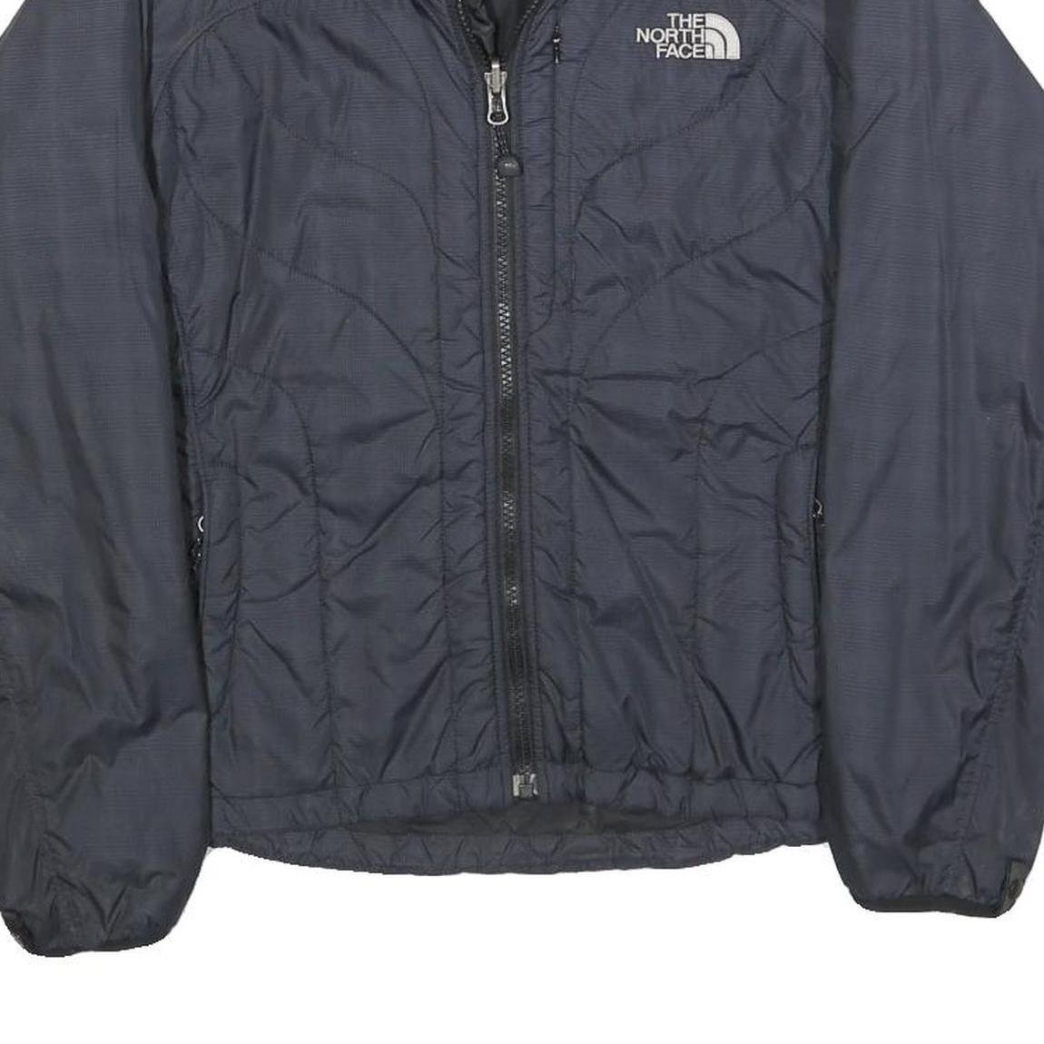 THE NORTH FACE Womens Black Outdoor Jacket XS Polyester Blend Zip Plain