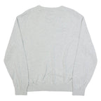 TOMMY HILFIGER Mens Jumper Grey V-Neck Tight Knit L