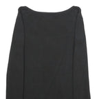 TOMMY HILFIGER Womens Black Plain Jumper Square Neck Basic Knit M Casual Cotton