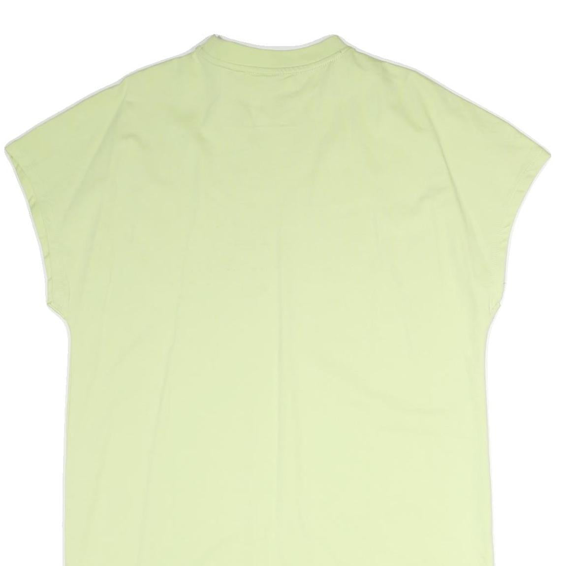 PUMA Womens Yellow Cotton Day Dress L Camo Logo Casual Summer Style