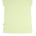 PUMA Womens Yellow Cotton Day Dress L Camo Logo Casual Summer Style