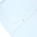 NAUTICA Mens Light Blue Cotton Blend Short Sleeve Shirt L Button Down Casual