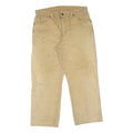 DICKIES Mens Regular Fit Beige Denim W32 L28 Workwear Zip Closure Jeans