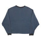 NIKE Womens Blue Crew Neck XS Sportswear Logo Sweatshirt Cotton Blend