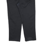 DICKIES Mens Cotton Blend Black Regular Straight Trousers W42 L32 Workwear Zip