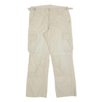 ROCKY Womens Cotton Blend Beige Regular Fit Cargo Trousers W30 L28 Utility Style