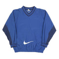 NIKE Boys Blue & Navy V-Neck XL Sweatshirt Pullover Swoosh Logo Sportswear