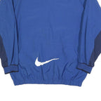 NIKE Boys Blue & Navy V-Neck XL Sweatshirt Pullover Swoosh Logo Sportswear