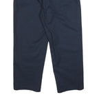 DICKIES Mens Cotton Blend Navy Relaxed Straight Trousers W40 L30 Workwear