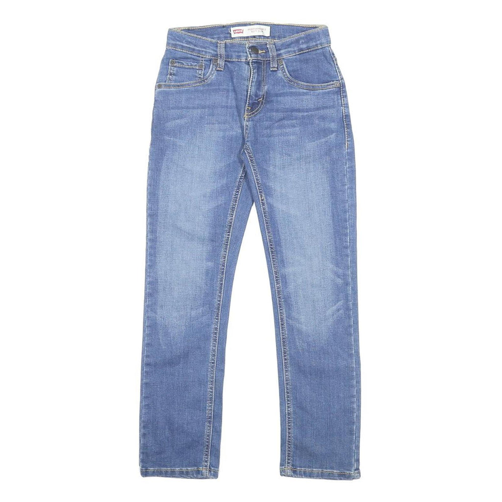 LEVI'S 511 Slim Boys Jeans Blue Slim Skinny Denim Light W25 L26 Zip Cotton Blend