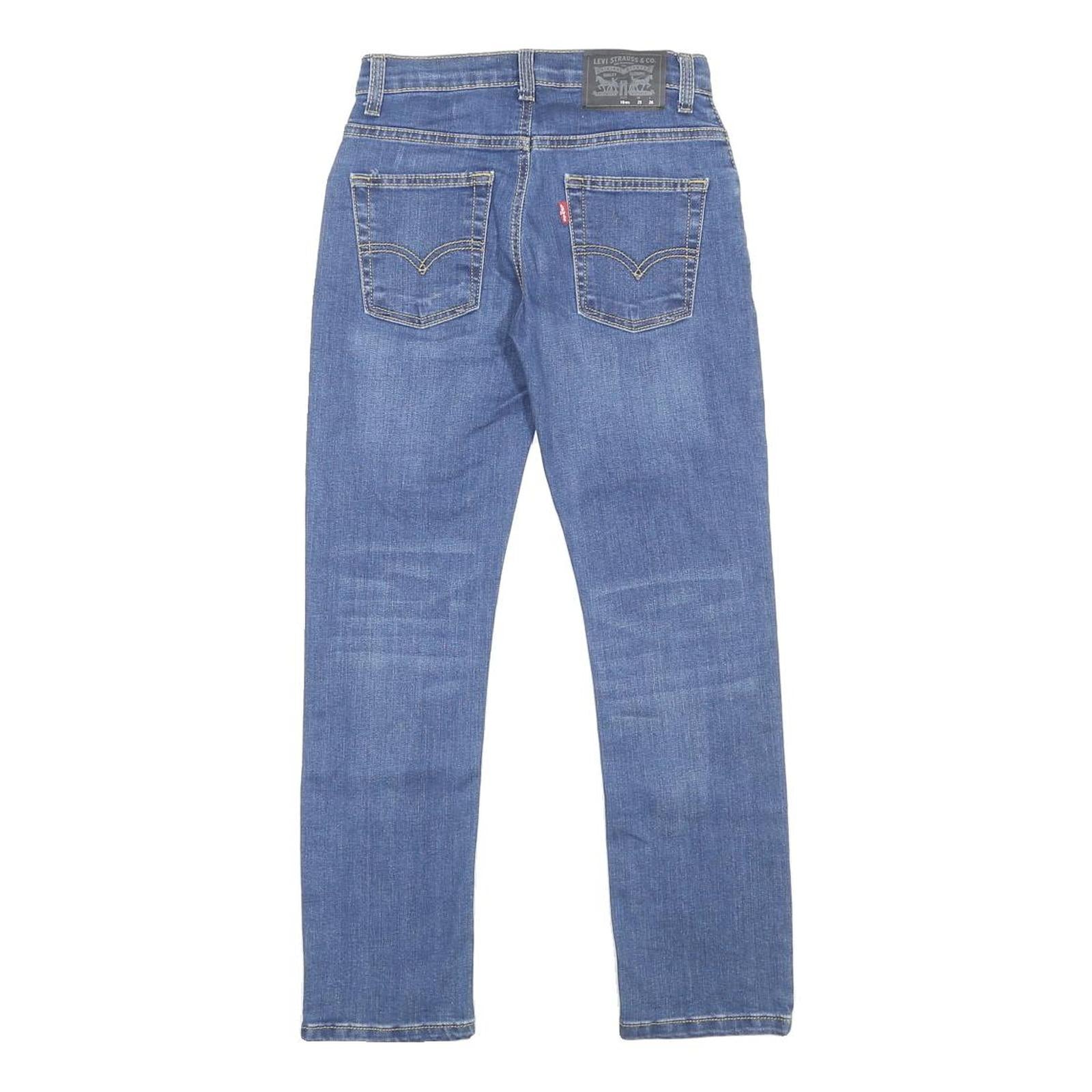LEVI'S 511 Slim Boys Jeans Blue Slim Skinny Denim Light W25 L26 Zip Cotton Blend