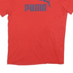 PUMA Mens Red Graphic T-Shirt XS Short Sleeve Crew Neck Cotton Blend Casual