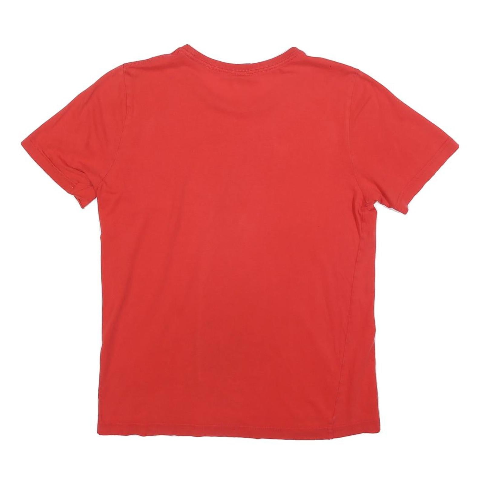 PUMA Mens Red Graphic T-Shirt XS Short Sleeve Crew Neck Cotton Blend Casual