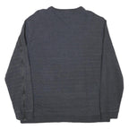 CALVIN KLEIN Mens Grey Cotton Blend Crew Neck XL Sweatshirt Zipper Detail