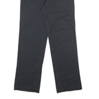 DICKIES Mens Cotton Blend Black Regular Straight Trousers W28 L32 Workwear Zip