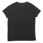 TOMMY JEANS Mens Black 2XL Plain Crew Neck Short Sleeve Cotton Blend T-Shirt