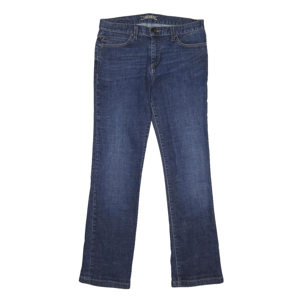 LACOSTE Womens Jeans Blue Regular Straight Denim Medium W29 L28 Classic Style