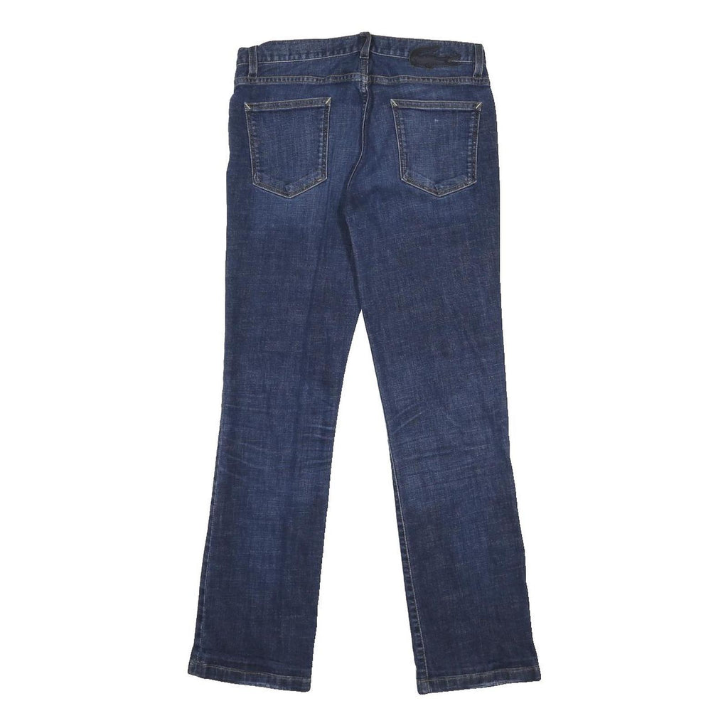 LACOSTE Womens Jeans Blue Regular Straight Denim Medium W29 L28 Classic Style