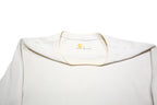 CARHARTT Mens White Crew Neck L Long Sleeve Cotton Sweatshirt Waffle Knit