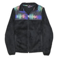 FILA Womens Black Polyester Blend Zip Up Jacket XS Colourblock Sport Casual