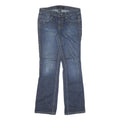 CALVIN KLEIN JEANS Womens Blue Regular Bootcut Denim Light W30 L30 Stylish Zip