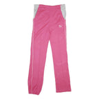 PUMA Womens Joggers Pink & Grey S W32 L31 Slim Tapered Fit Casual Sport
