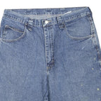 WRANGLER Mens Denim Blue Casual Shorts M W34 Workwear Utility Classic Fit