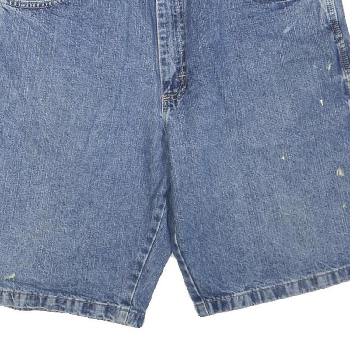 WRANGLER Mens Denim Blue Casual Shorts M W34 Workwear Utility Classic Fit