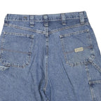 WRANGLER Mens Denim Blue Casual Shorts M W34 Workwear Utility Classic Fit