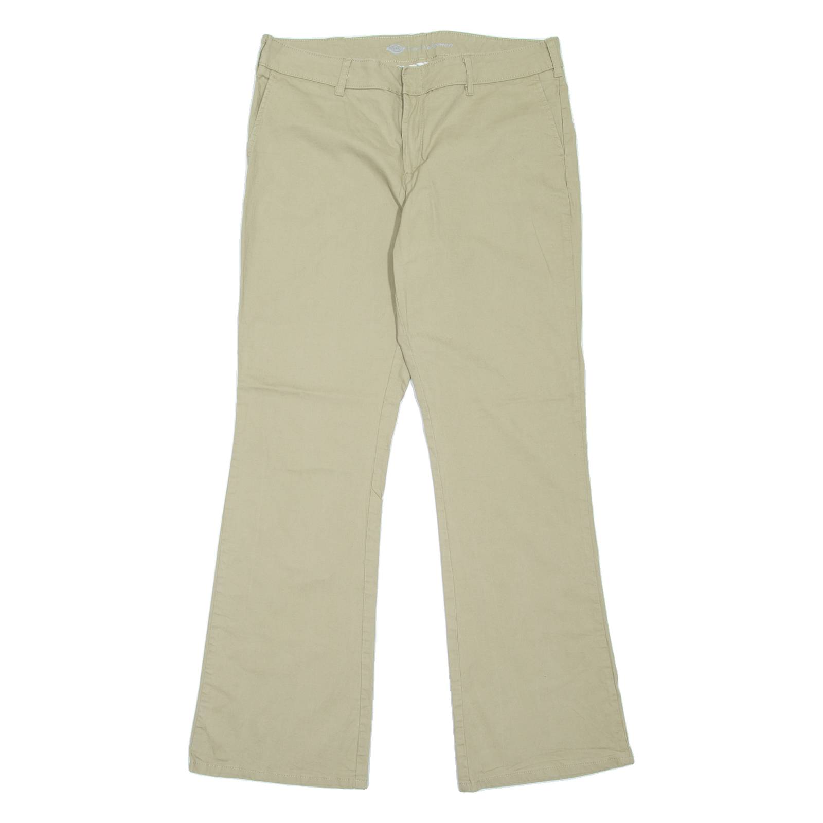 DICKIES Workwear Womens Trousers Beige Slim Bootcut W34 L33