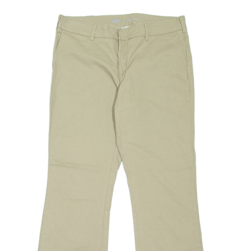 DICKIES Workwear Womens Trousers Beige Slim Bootcut W34 L33